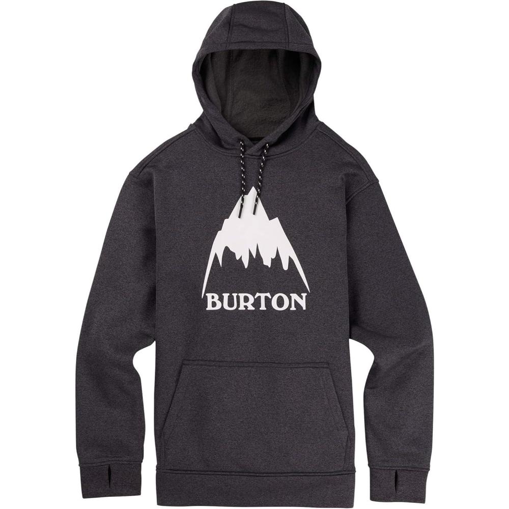 imageBurton Mens Oak Pullover HoodieHeather BlackStout White