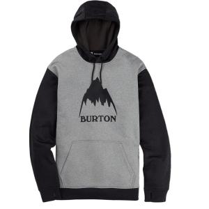 Burton Men’s Oak Pullover Hoodie(Gray Heather/True Black)