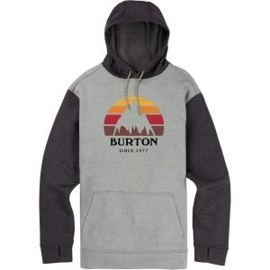 Burton Men’s Oak Pullover Hoodie(Monument Heather/Heather Black New)