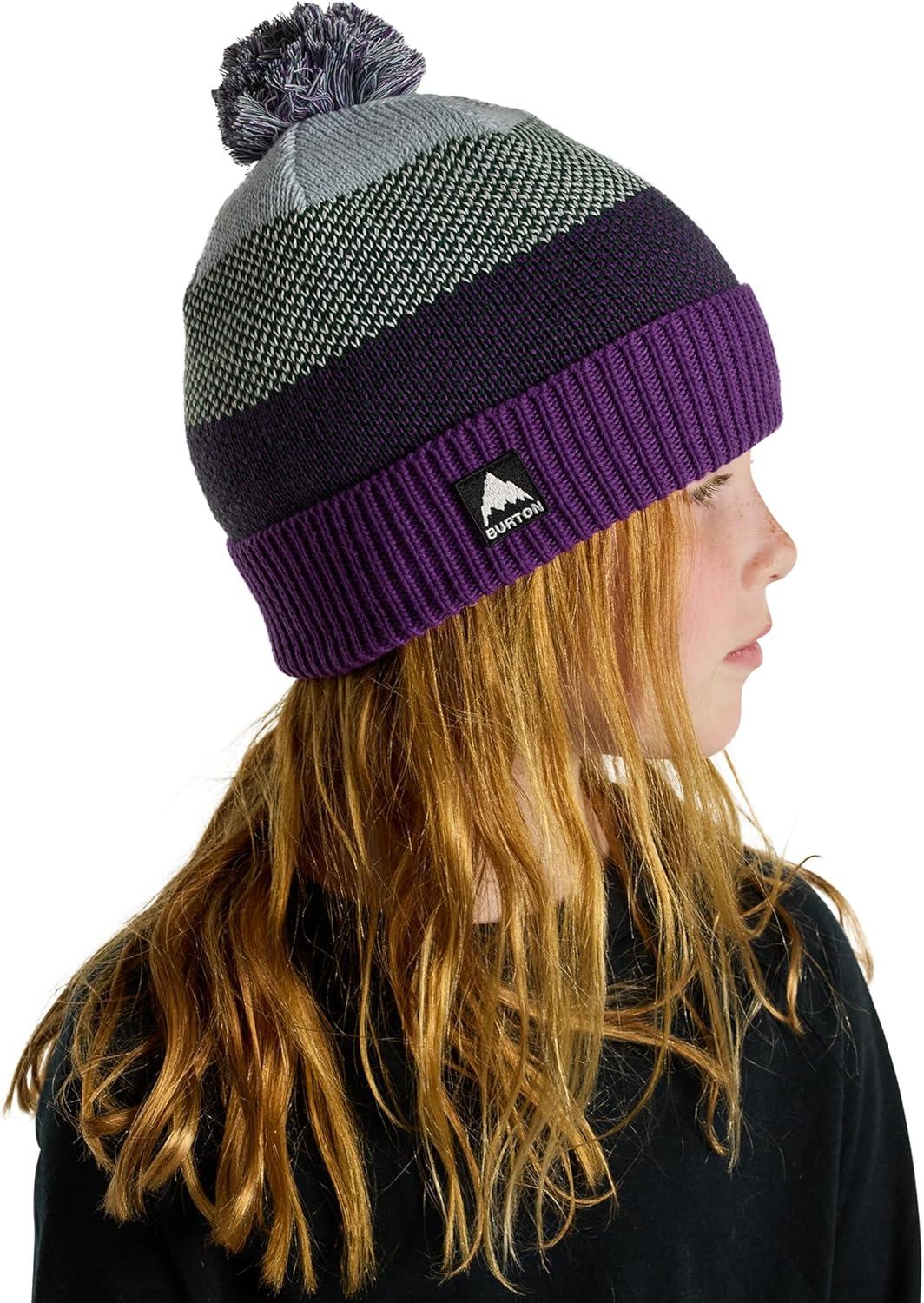 imageBurton Kids FleeceLined Pom Beanie Imperial Purple One Size