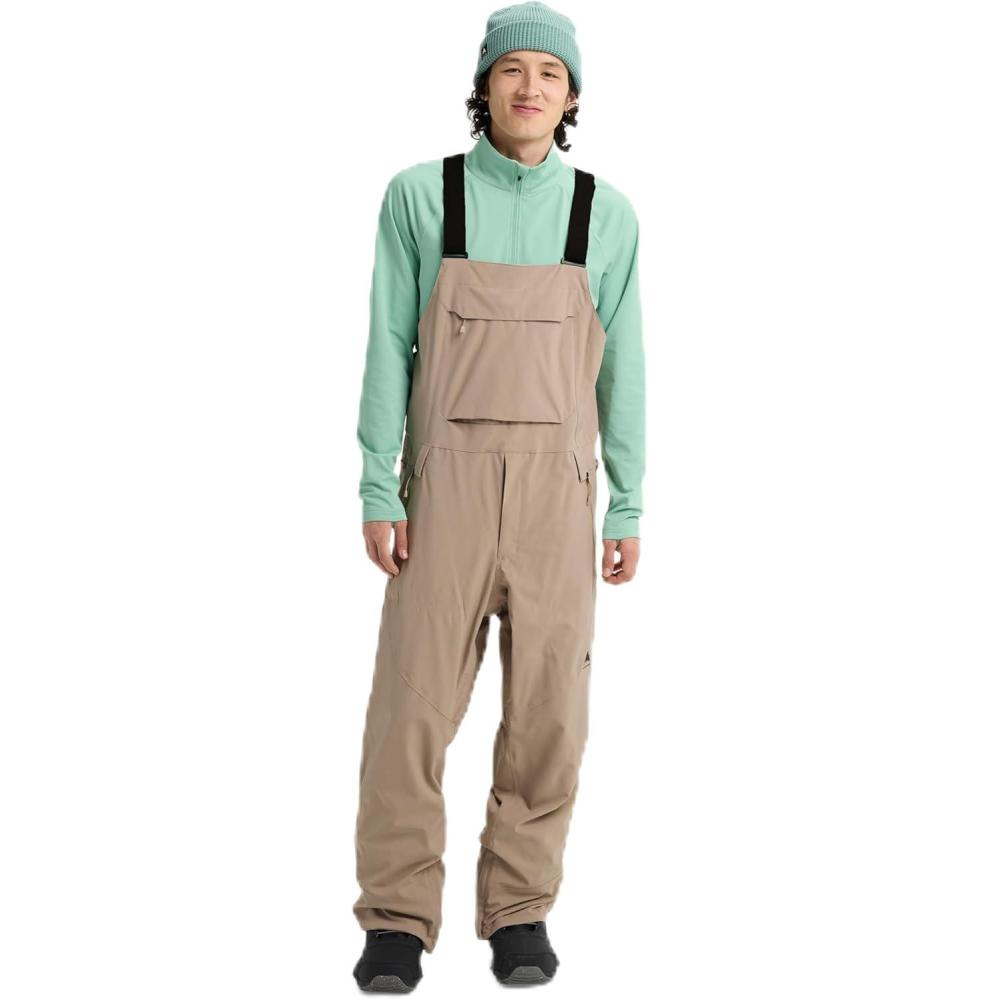 imageBurton Mens Reserve 2L Tall Stretch Bib PantsSummit Taupe