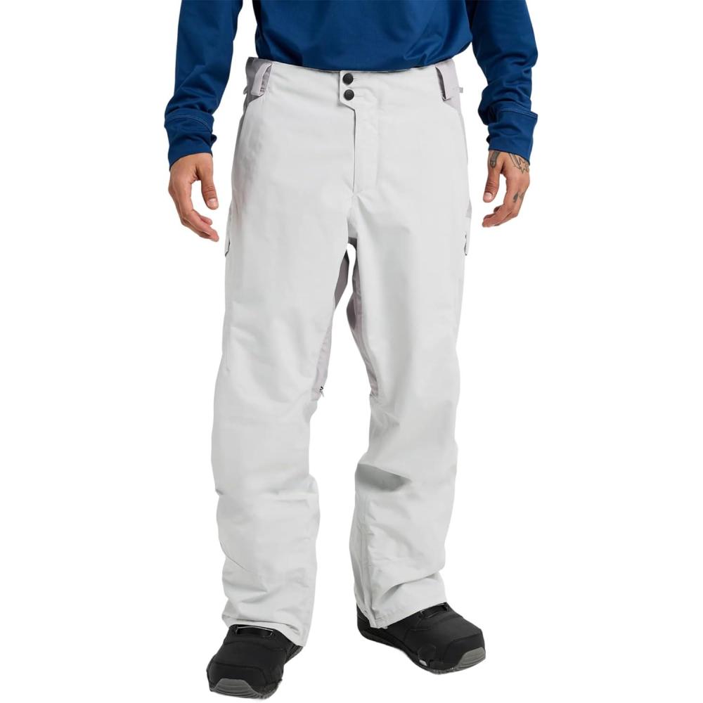imageBurton Mens Reserve 2Layer Pants Waterproof Winter Snowboard Pants Perfect for LayeringGray CloudWashed Lavender