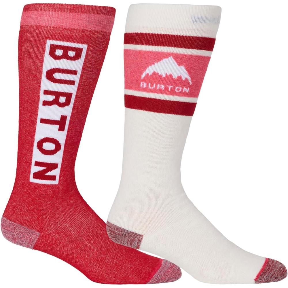 imageBurton Womens Weekend Midweight Socks 2PackDeep Red