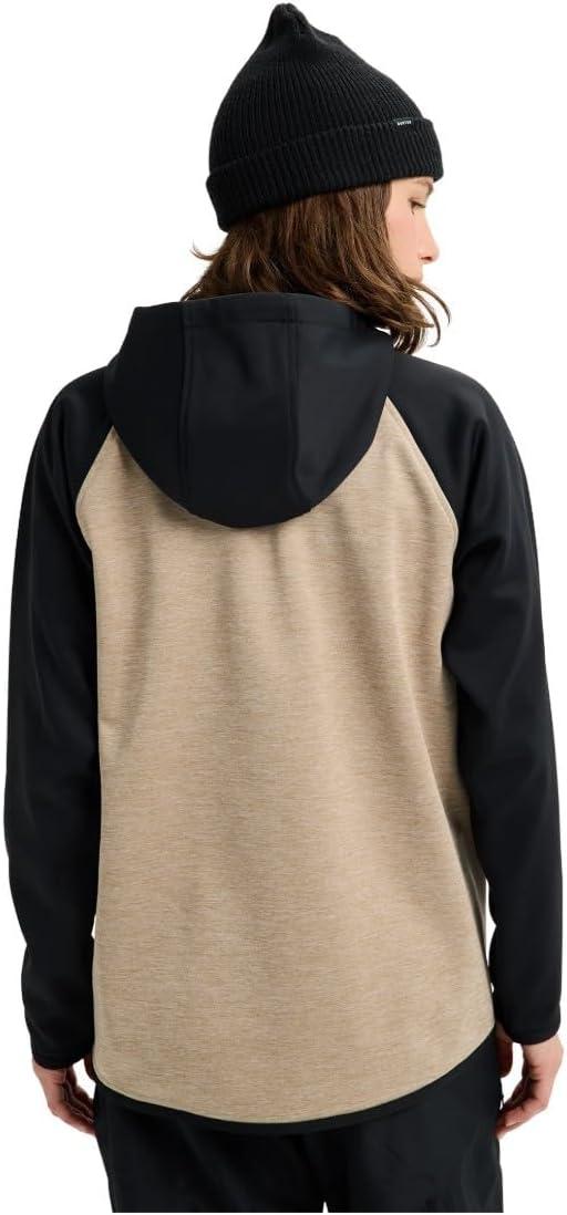 imageBurton Womens Crown Weatherproof Pullover FleeceSummit Taupe Heather True Black