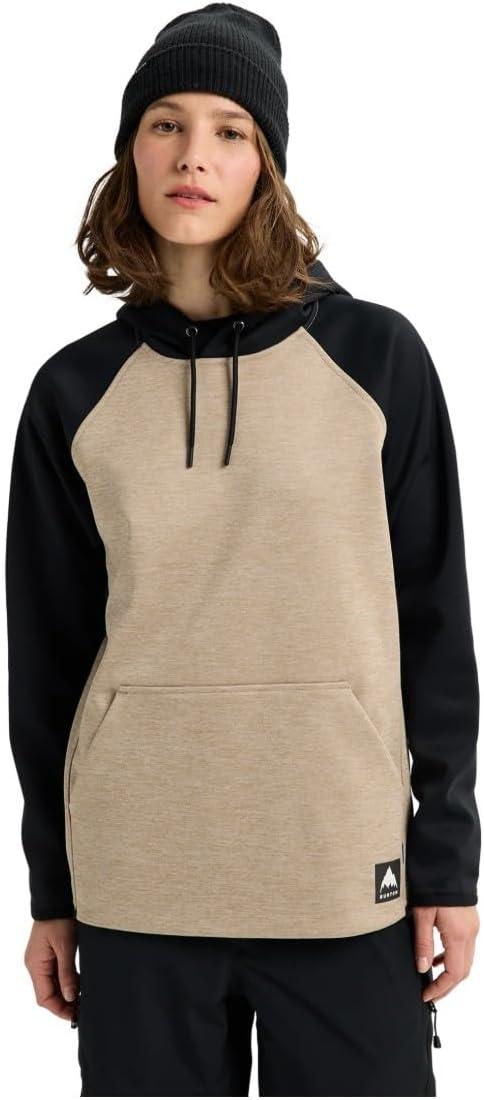 imageBurton Womens Crown Weatherproof Pullover FleeceSummit Taupe Heather True Black