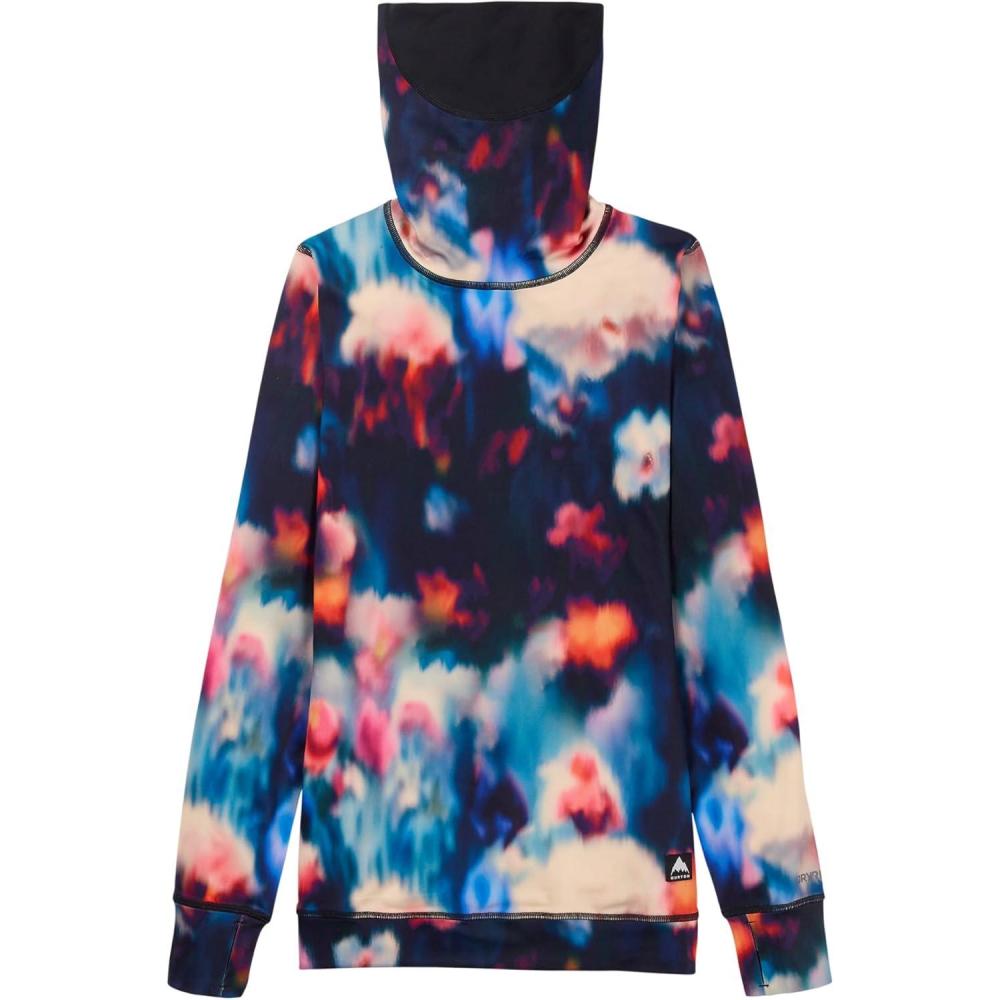 imageBurton Womens Midweight Base Layer Long Neck ShirtFloral Blur
