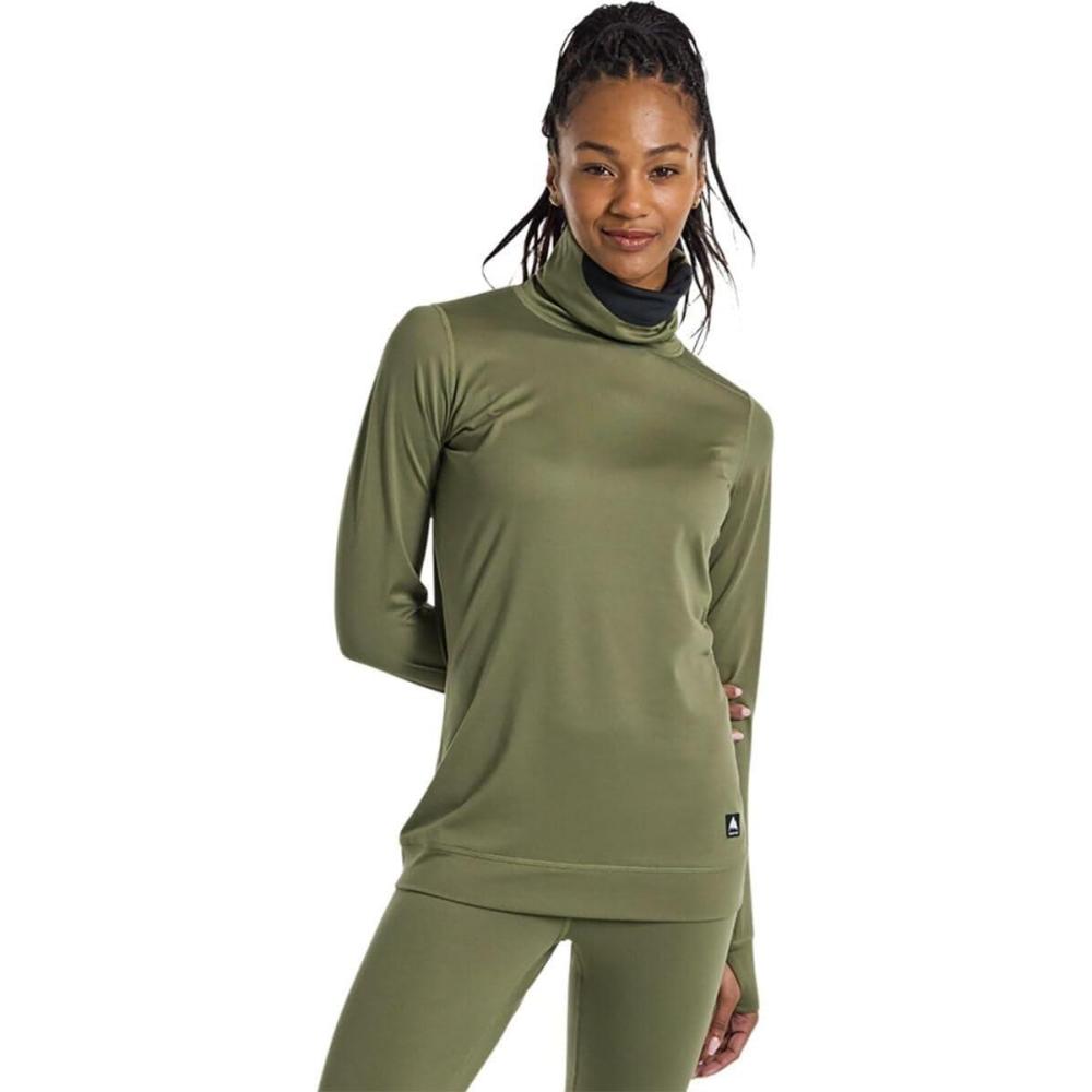 imageBurton Womens Midweight Base Layer Long Neck ShirtForest Moss