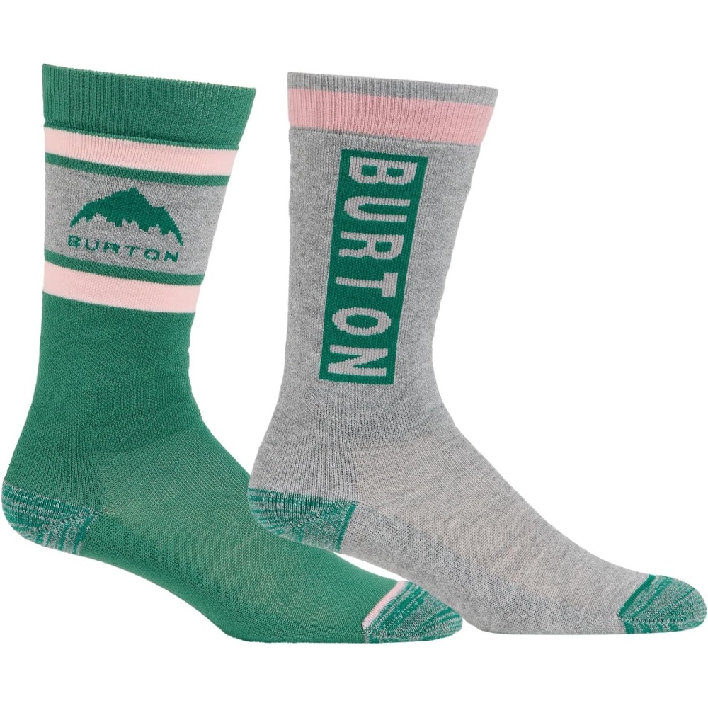 image:imageBurton Womens 2Pack Weekend Midweight Winter Socks Warm Snowboard Socks with Arch Support amp Reinforced Toe amp HeelSoft Sage