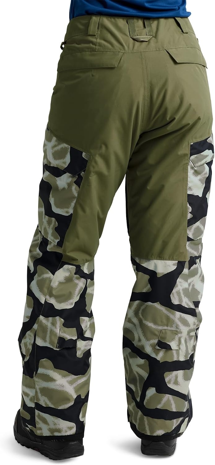 image:imageBurton Womens Reserve 2Layer Insulated Pants Waterproof Winter Snowboard PantsGraffiti CamoForest Moss