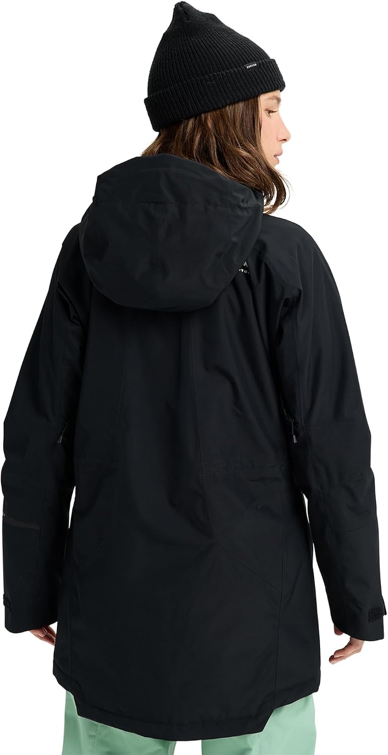image:imageBurton Womens Reserve 2Layer Insulated Jacket Waterproof Winter Snowboard Jacket with Helmet Compatible HoodTrue Black