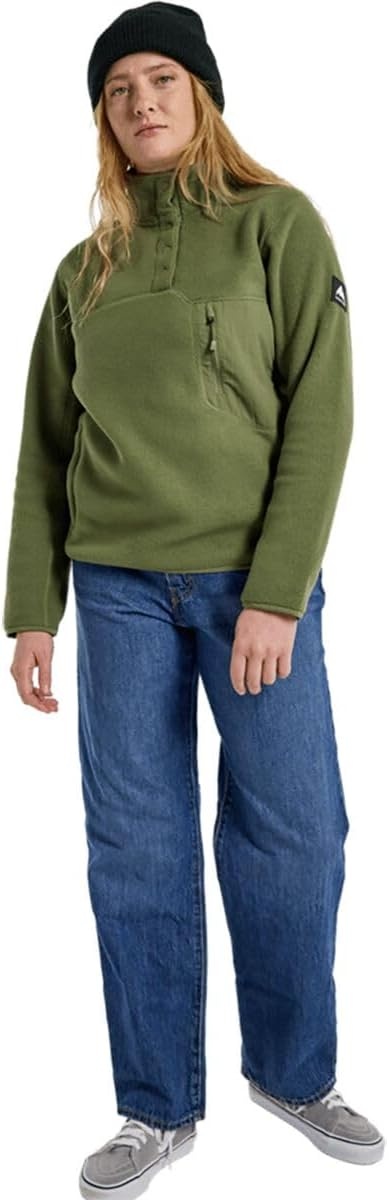 image:imageBurton unisexadult Womens Cinder Fleece PulloverForest Moss