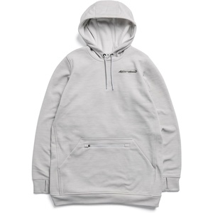 Burton Women’s Oak Long Pullover Hoodie, Gray Cloud Htr, Medium