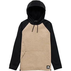 Burton womens Crown Weatherproof Pullover Fleece(Summit Taupe Heather/ True Black)