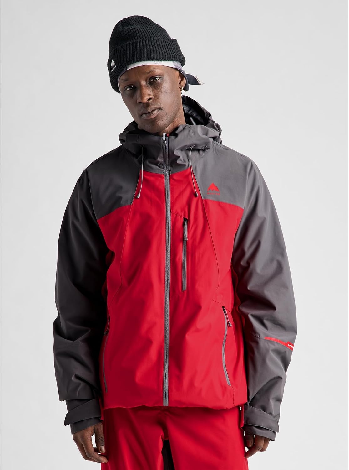 image:imageBurton Mens Reserve 2Layer Shell Jacket Waterproof Winter Snowboard Jacket for Layering with Hood amp Tech PocketsGotham GrayGeranium Red