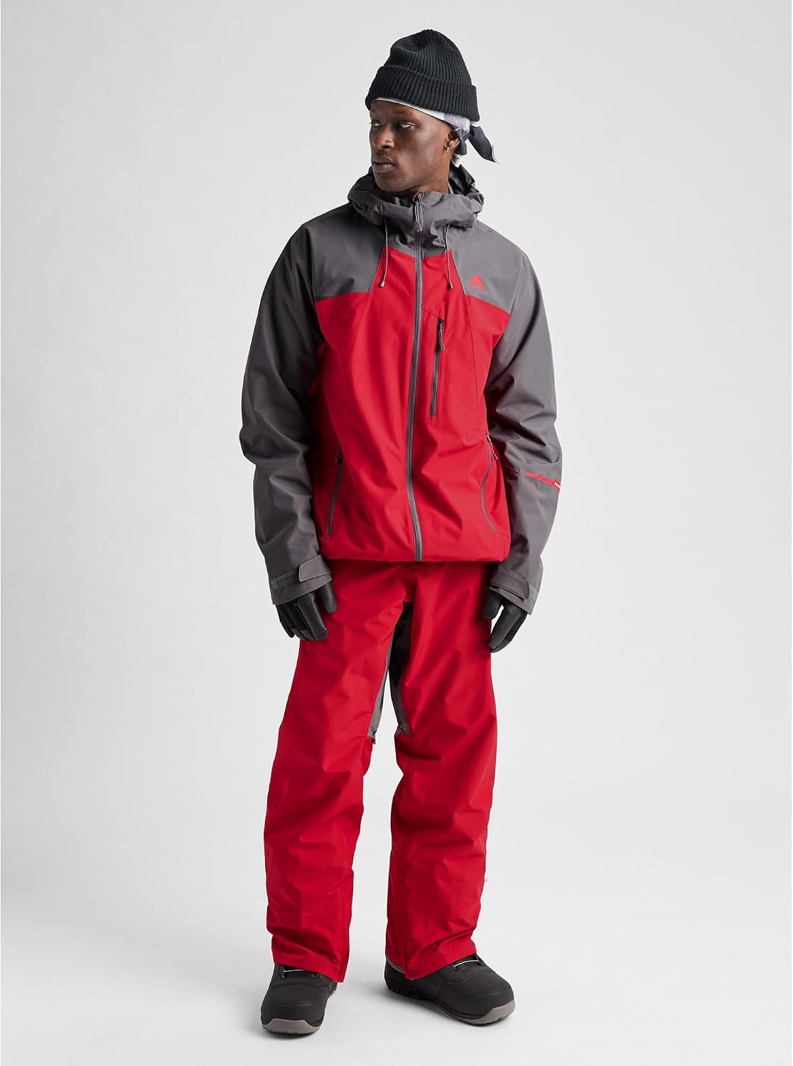 image:imageBurton Mens Reserve 2Layer Shell Jacket Waterproof Winter Snowboard Jacket for Layering with Hood amp Tech PocketsGotham GrayGeranium Red