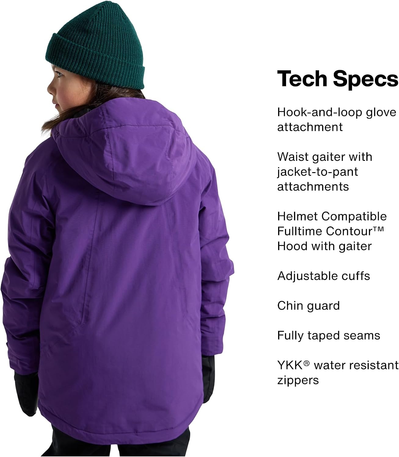 image:imageBurton Kids Hillslope 2Layer Insulated JacketImperial Purple