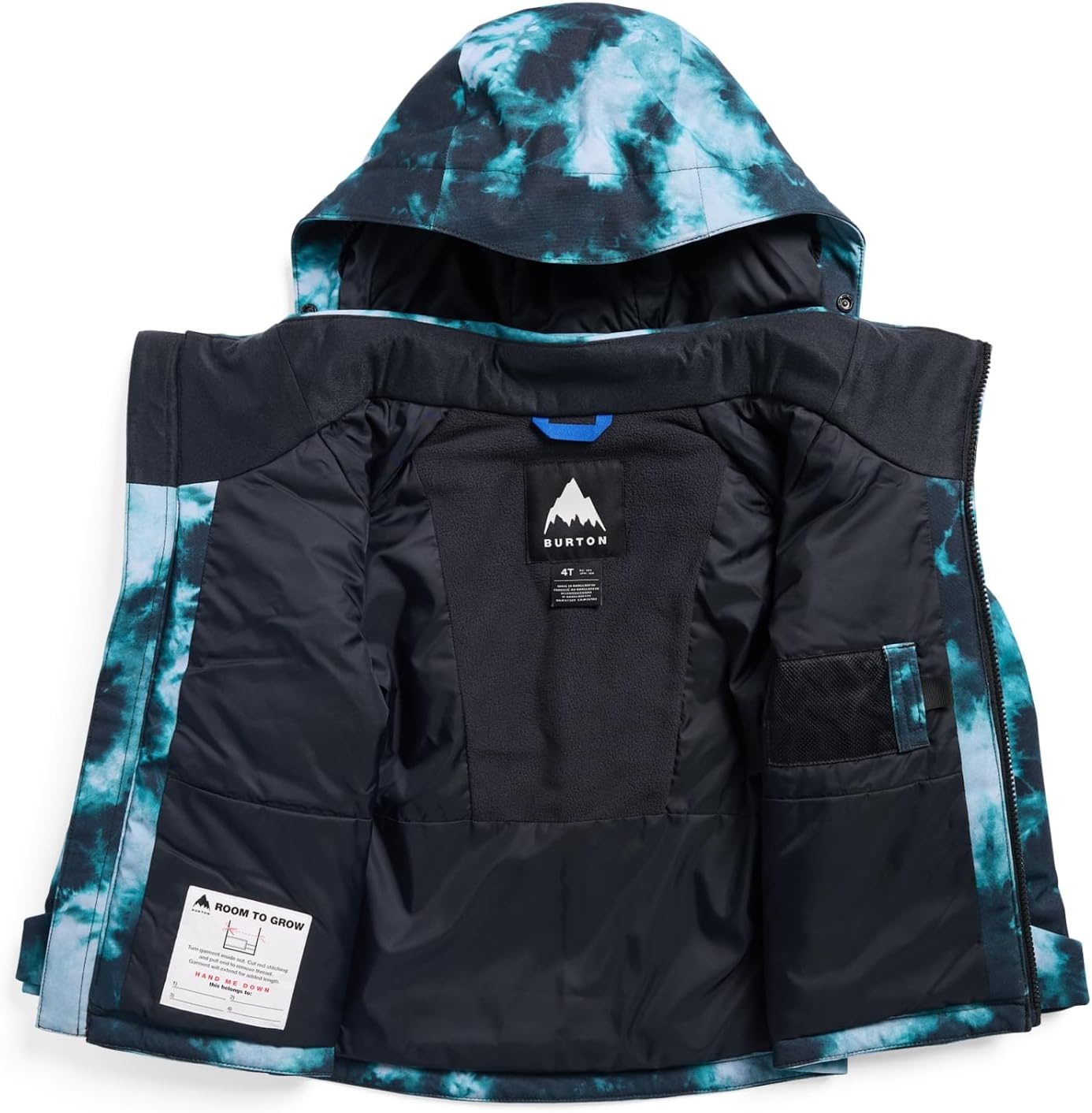 image:imageBurton Toddlers Hillslope 2Layer Insulated Jacket Waterproof Winter Coat for Boys amp Girls with Room to Grow SystemCrumple Dye