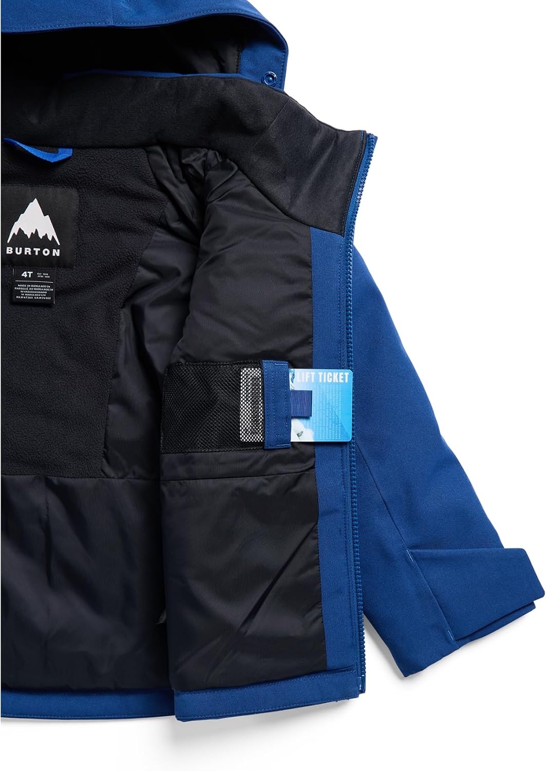 image:imageBurton Toddlers Hillslope 2Layer Insulated Jacket Waterproof Winter Coat for Boys amp Girls with Room to Grow SystemTwilight Blue