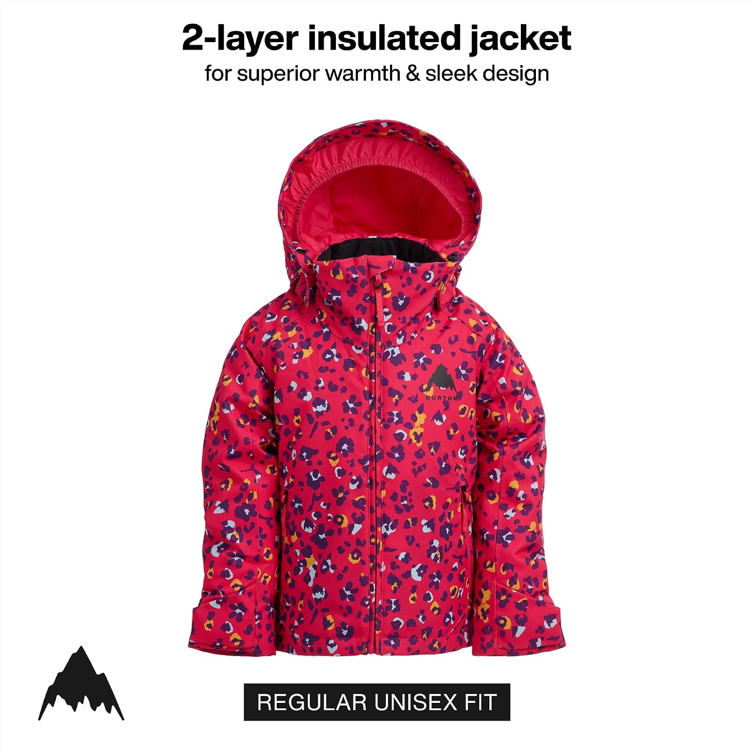 image:imageBurton Toddlers Hillslope 2Layer Insulated Jacket Waterproof Winter Coat for Boys amp Girls with Room to Grow SystemWildcat Floral