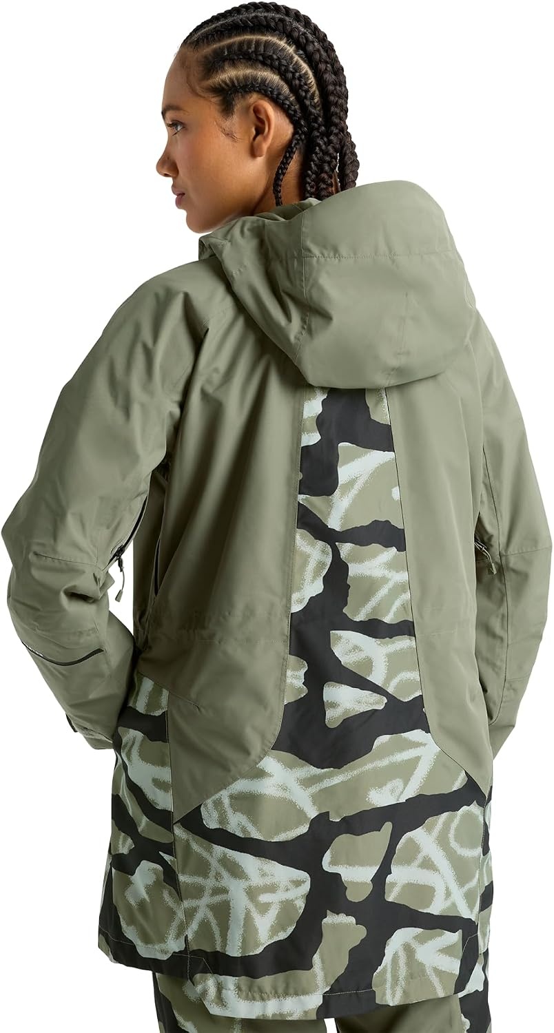 image:imageBurton Womens Reserve 2L Jacket True Black LForest Moss Graffiti Camo