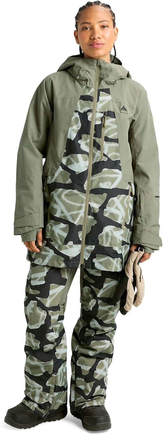 image:imageBurton Womens Reserve 2L Jacket True Black LForest Moss Graffiti Camo