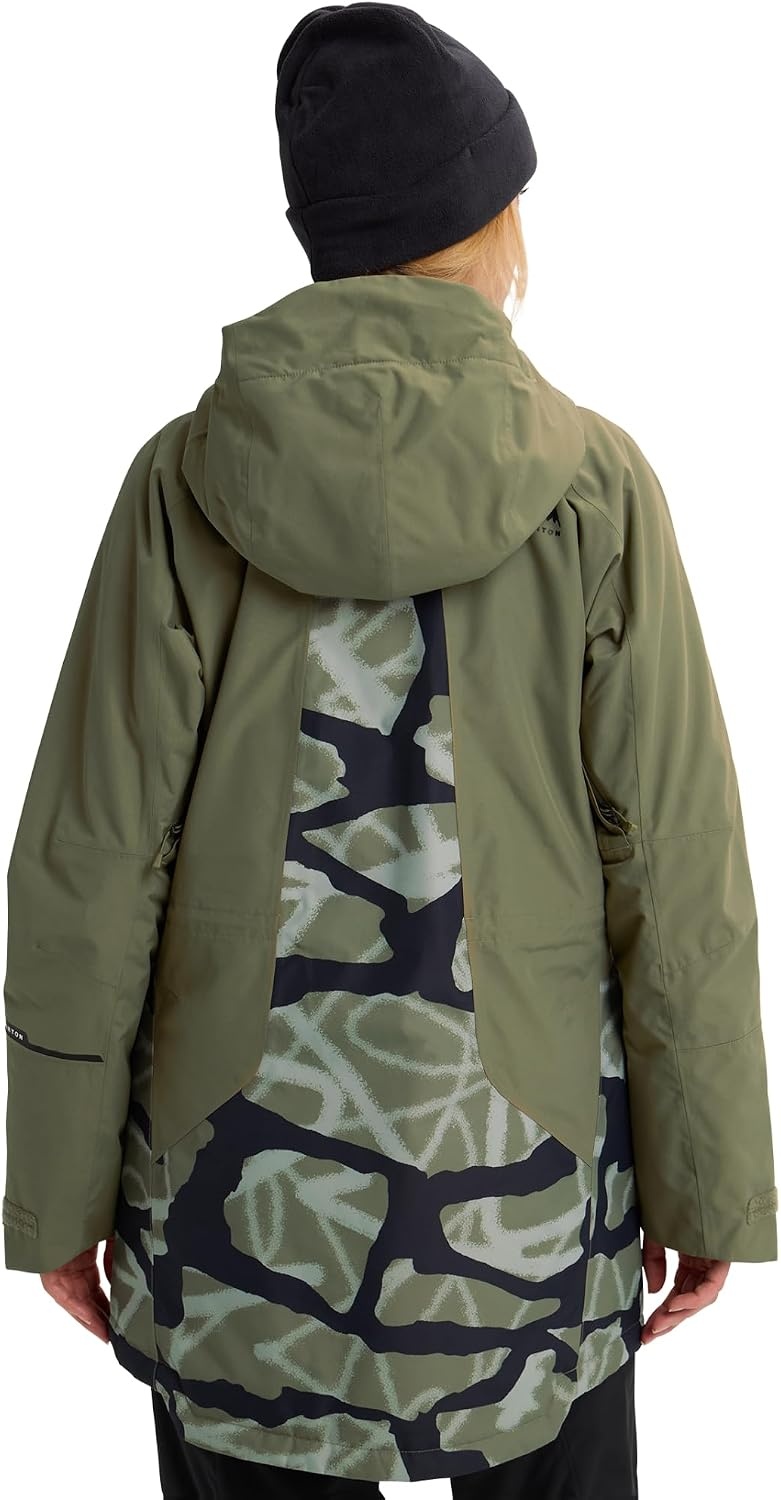 image:imageBurton Womens Reserve 2L Jacket True Black LForest MossGraffiti Camo