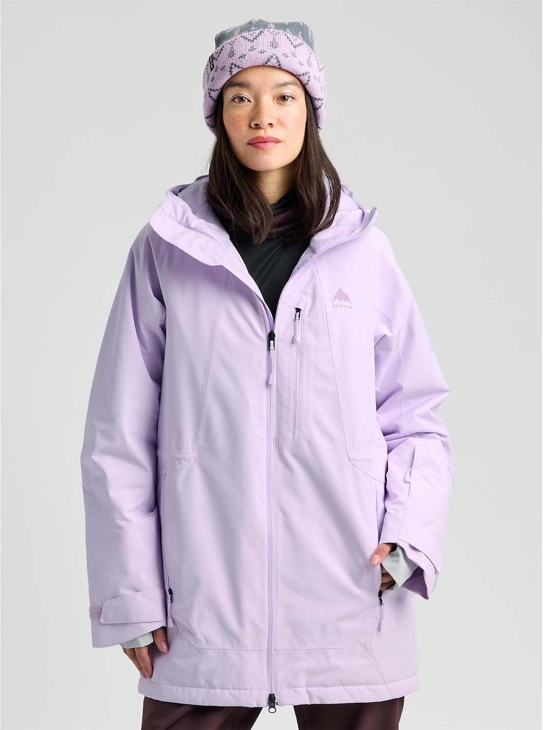 image:imageBurton Womens Reserve 2L Jacket True Black LMoondust Purple
