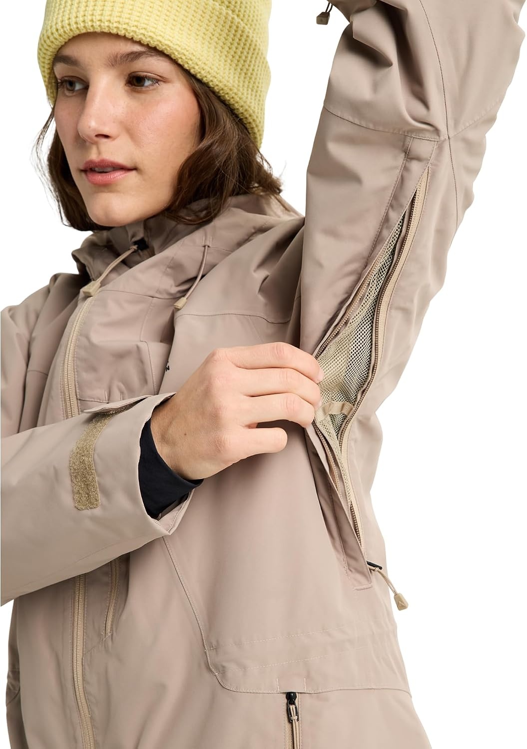 image:imageBurton Womens Reserve 2L Jacket True Black LSummit Taupe