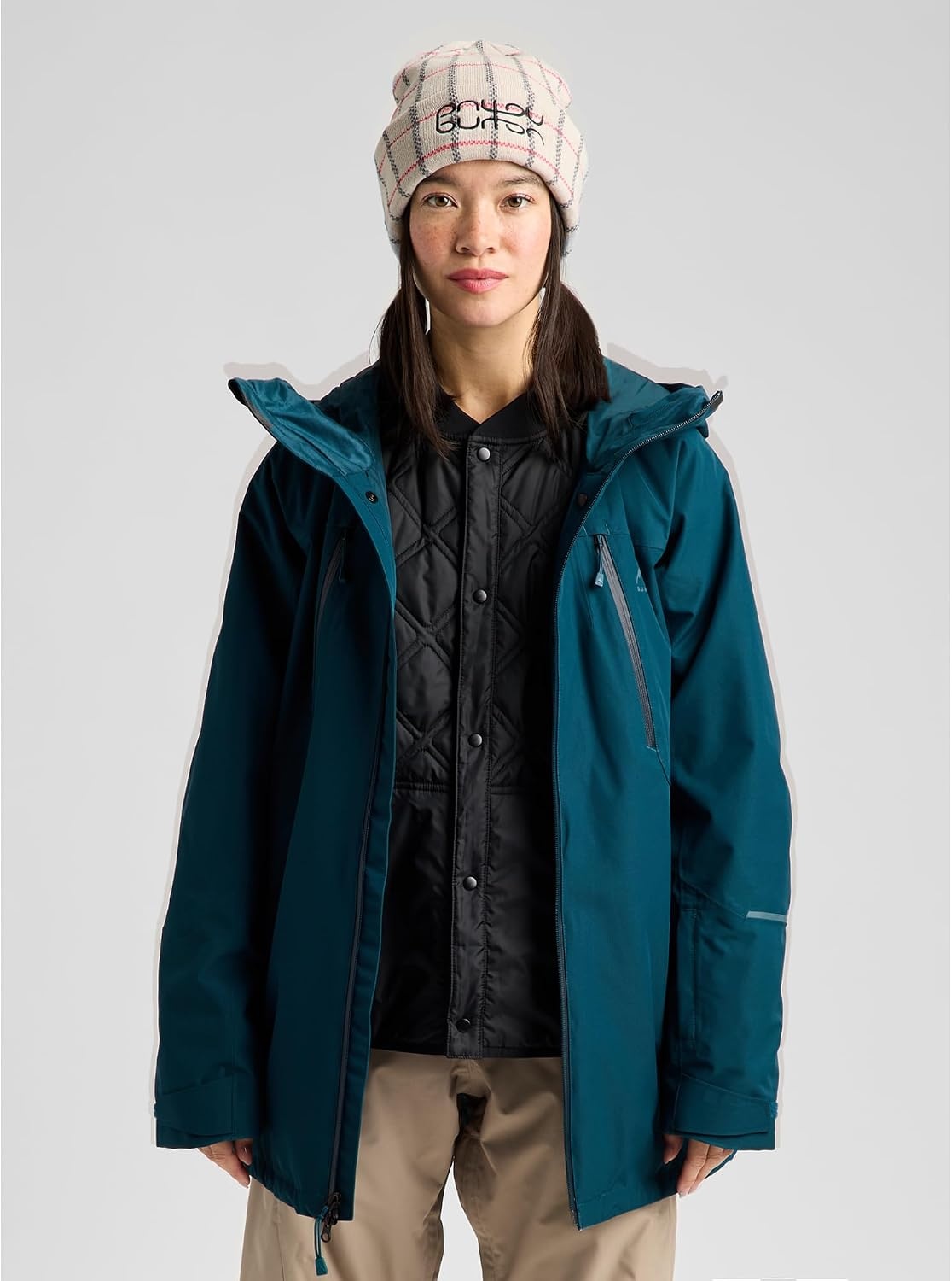image:imageBurton Womens Reserve 2Layer 3in1 Jacket Waterproof Winter Snowboard Jacket with Removable Insulated Liner amp HoodAtlantic Teal