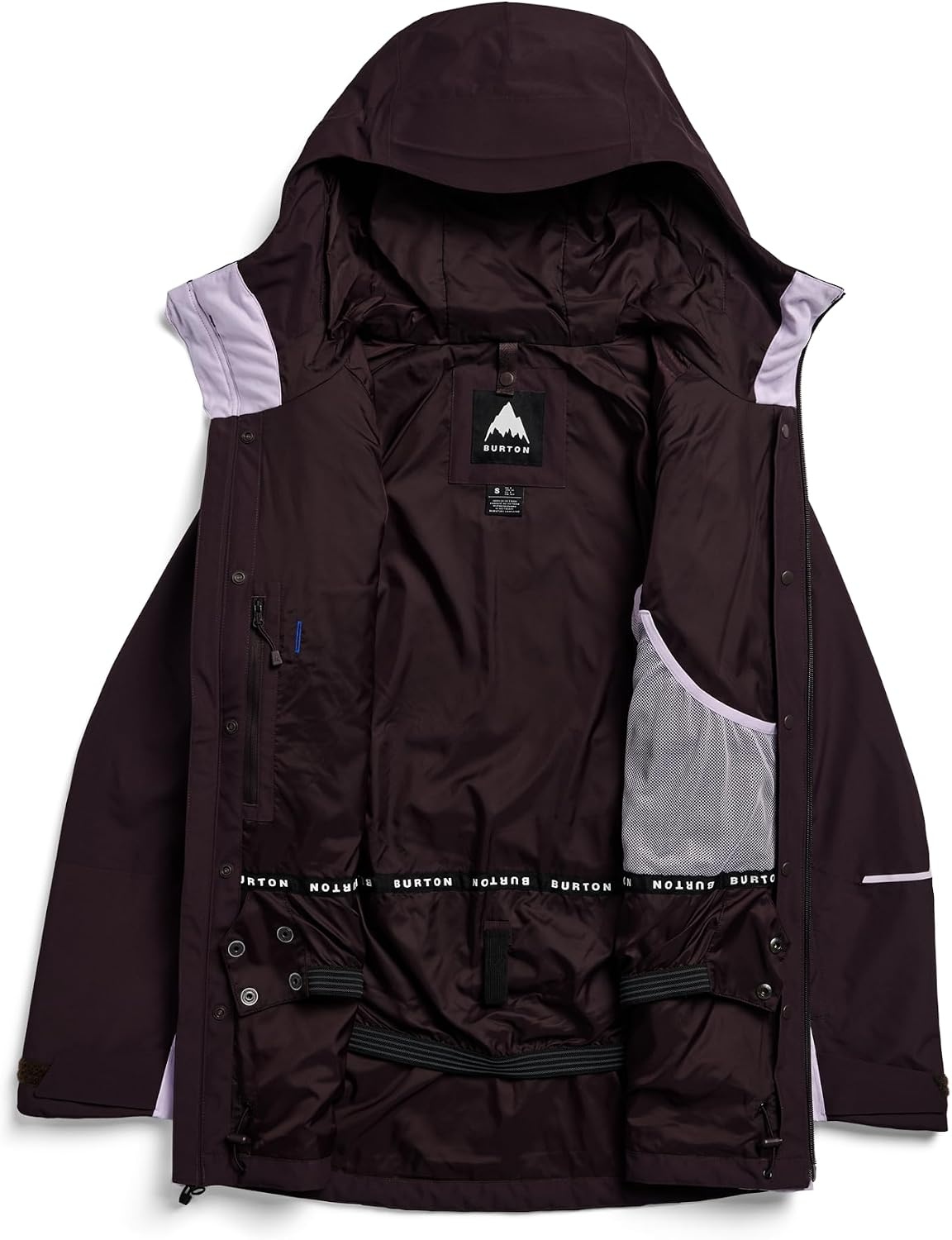 image:imageBurton Womens Reserve 2Layer 3in1 Jacket Waterproof Winter Snowboard Jacket with Removable Insulated Liner amp HoodBear Hug BrownMoondust Purple