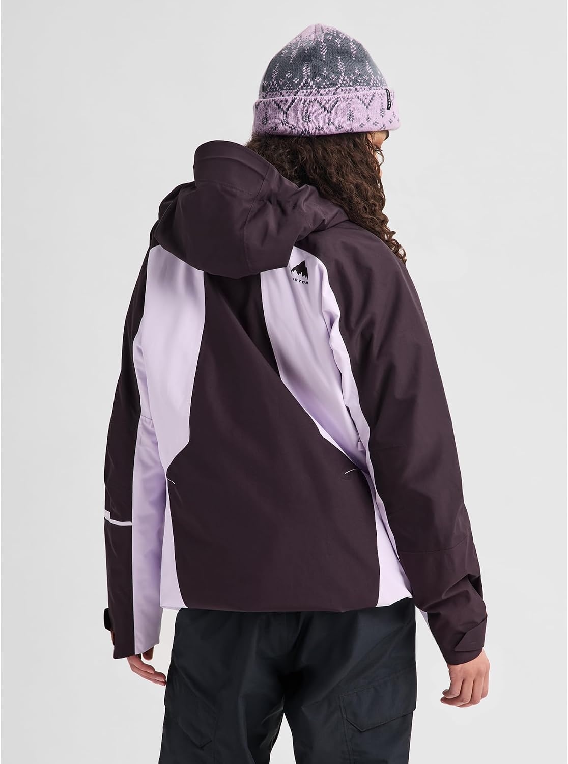 image:imageBurton Womens Reserve 2Layer 3in1 Jacket Waterproof Winter Snowboard Jacket with Removable Insulated Liner amp HoodBear Hug BrownMoondust Purple