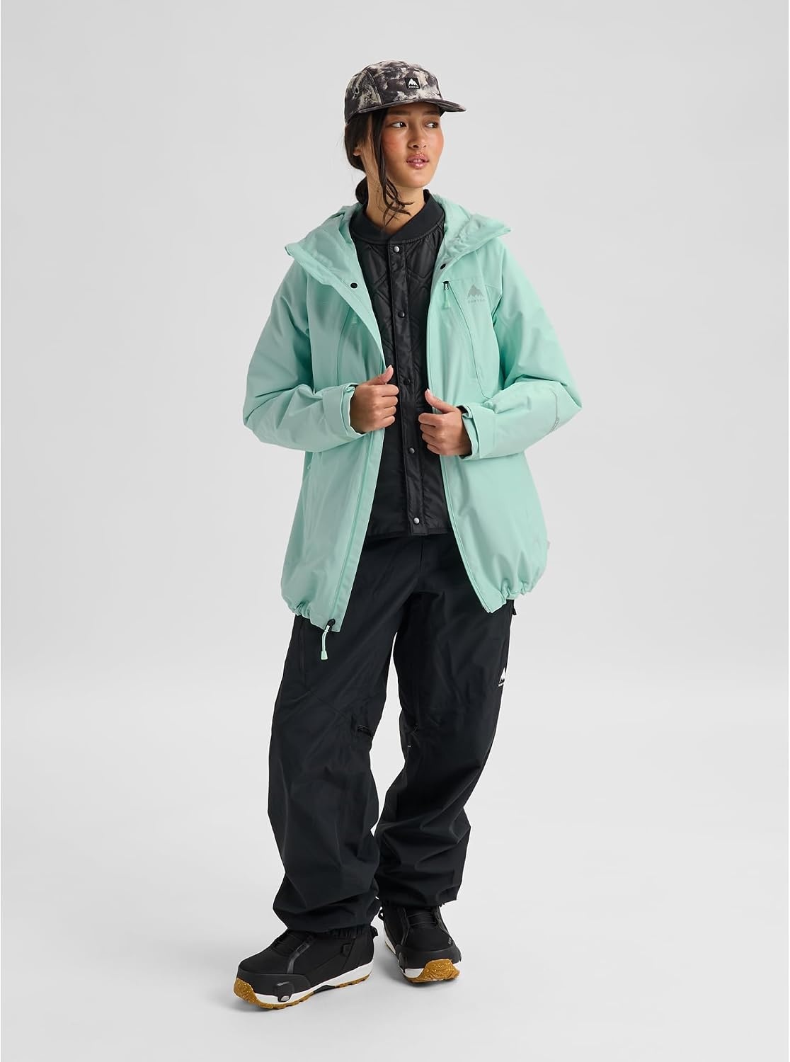 image:imageBurton Womens Reserve 2Layer 3in1 Jacket Waterproof Winter Snowboard Jacket with Removable Insulated Liner amp HoodSpring Frost