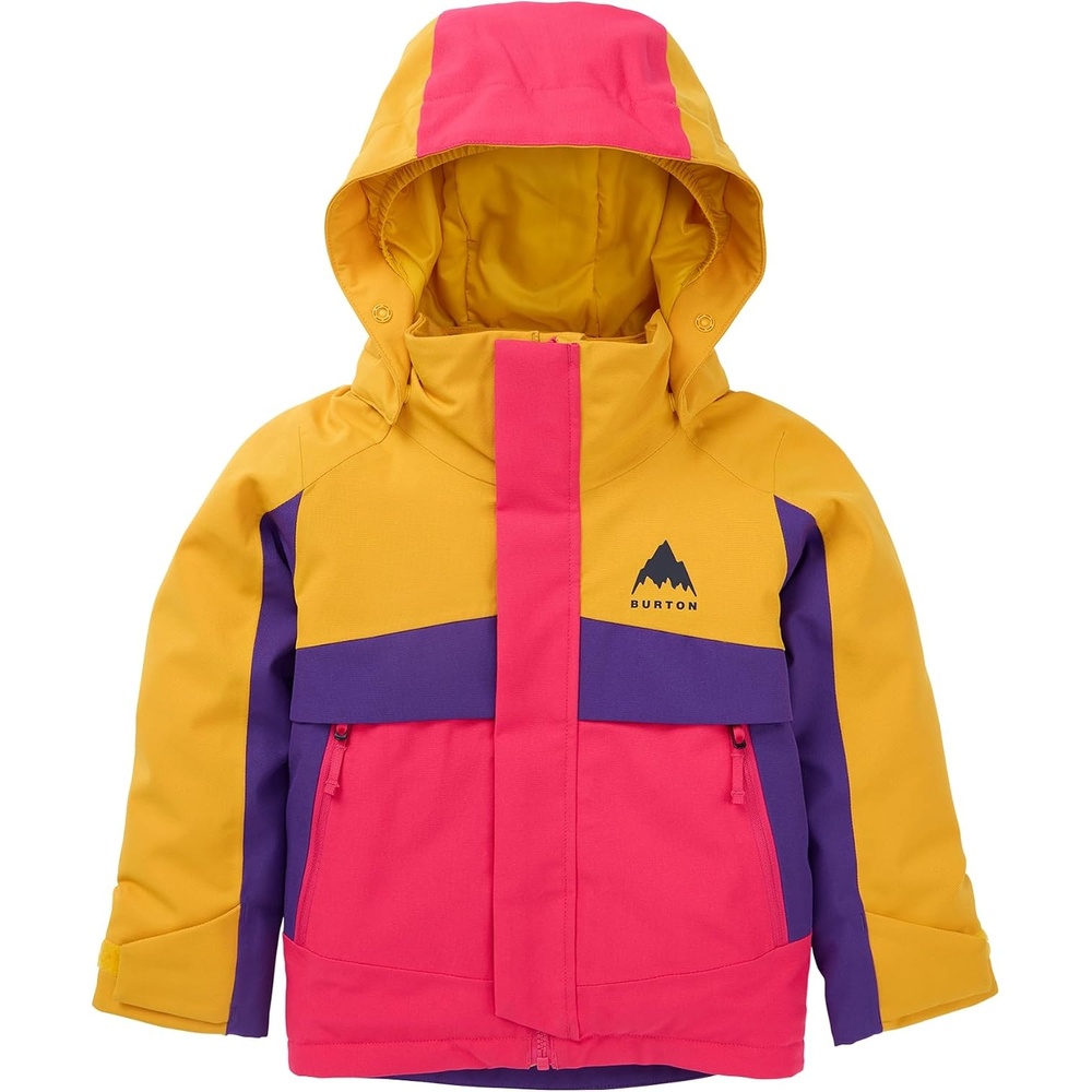 image:imageBurton Toddlers Ascutney 2Layer Insulated Jacket  Waterproof Winter Coat for Boys amp Girls with Room to Grow SystemGoldenrodImperial PurpleAzalea Pink