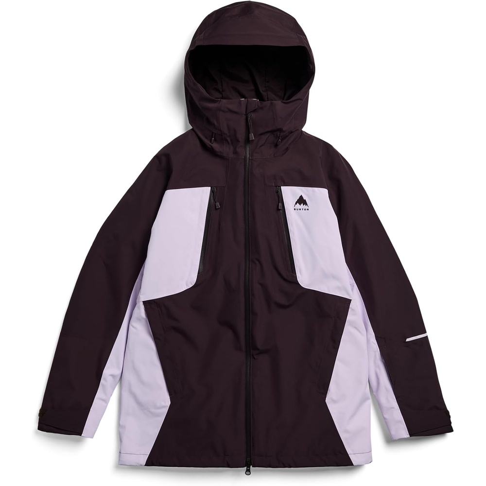 image:imageBurton Womens Reserve 2Layer 3in1 Jacket Waterproof Winter Snowboard Jacket with Removable Insulated Liner amp HoodBear Hug BrownMoondust Purple