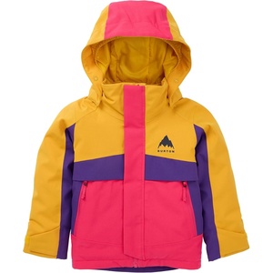 Burton Toddlers’ Ascutney 2-Layer Insulated Jacket – Waterproof Winter Coat for Boys & Girls with Room to Grow System(Goldenrod/Imperial Purple/Azalea Pink)
