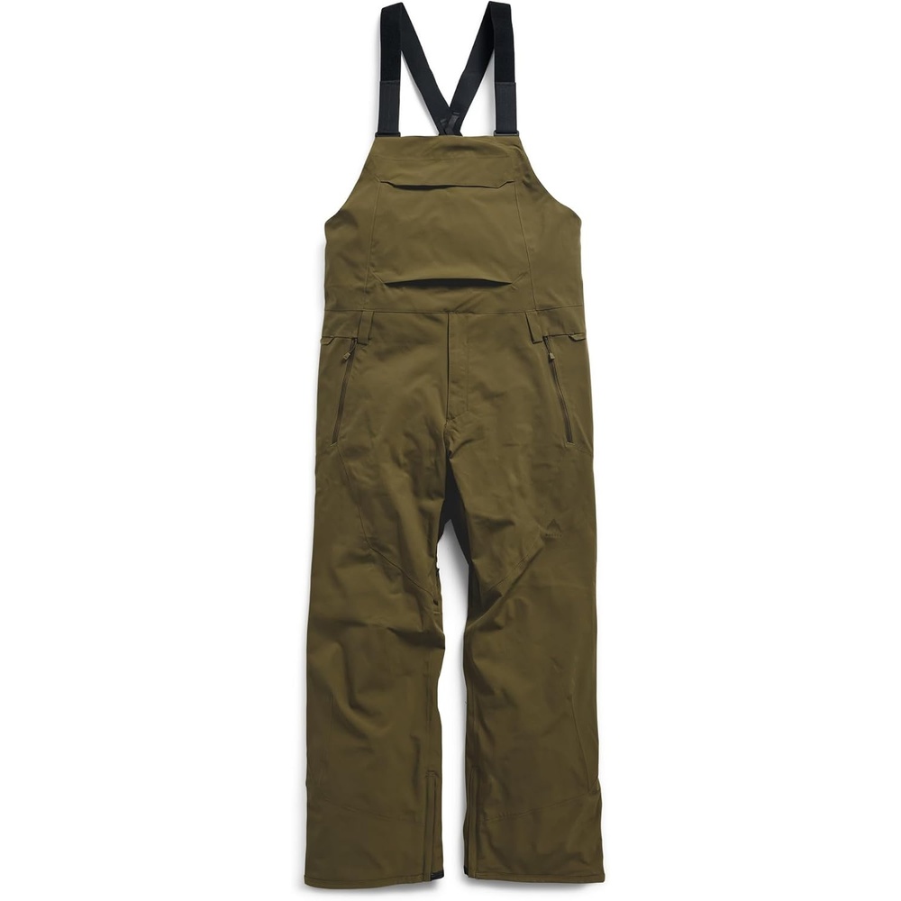 image:imageBurton Mens Reserve 2Layer Bib Pants  Waterproof Winter Snowboard Bib Pants  Perfect for LayeringDried Moss