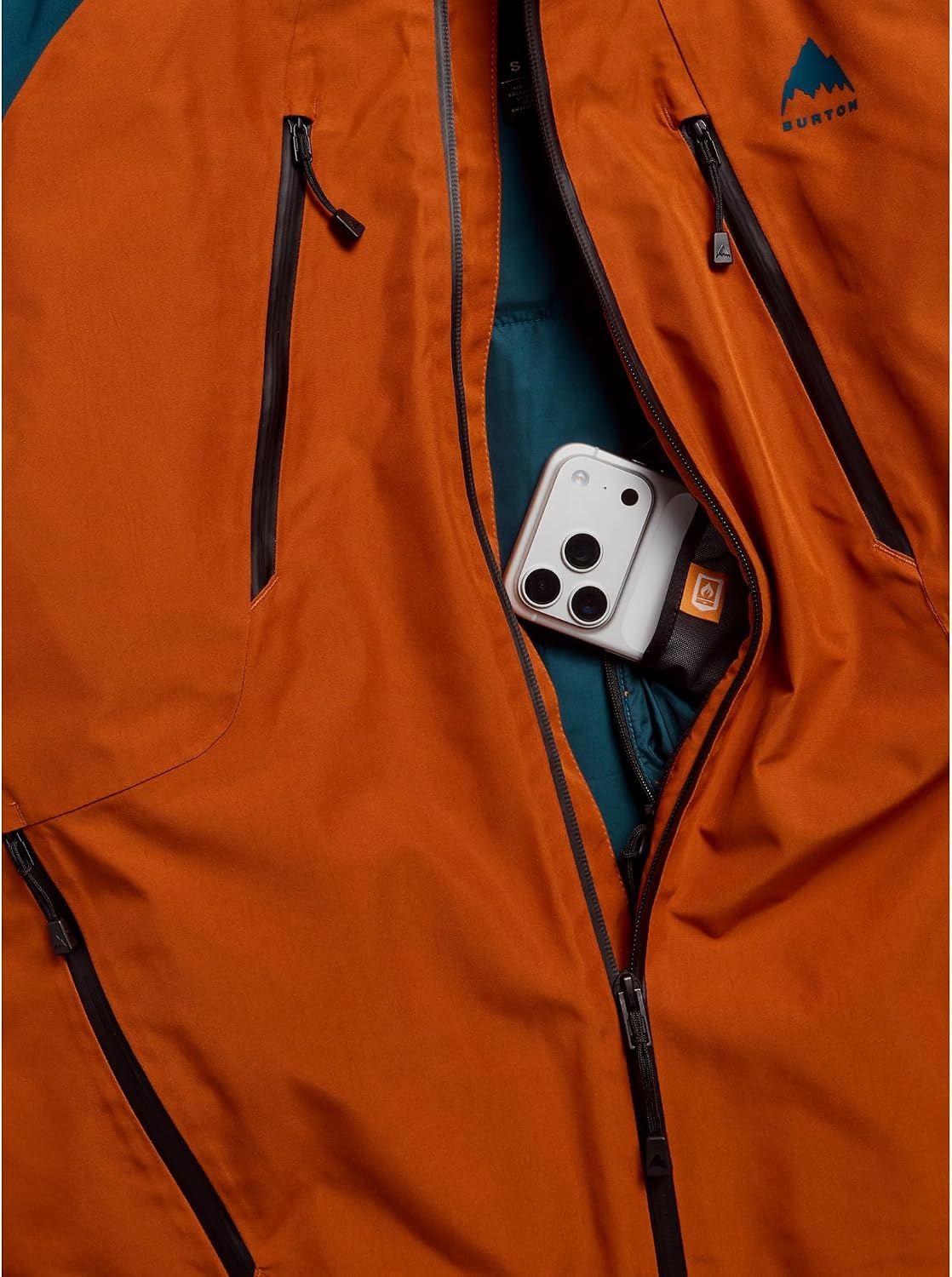 image:imageBurton Womens Reserve GORETEX 2L Insulated Jacket Atlantic TealSpiced Chai XLarge
