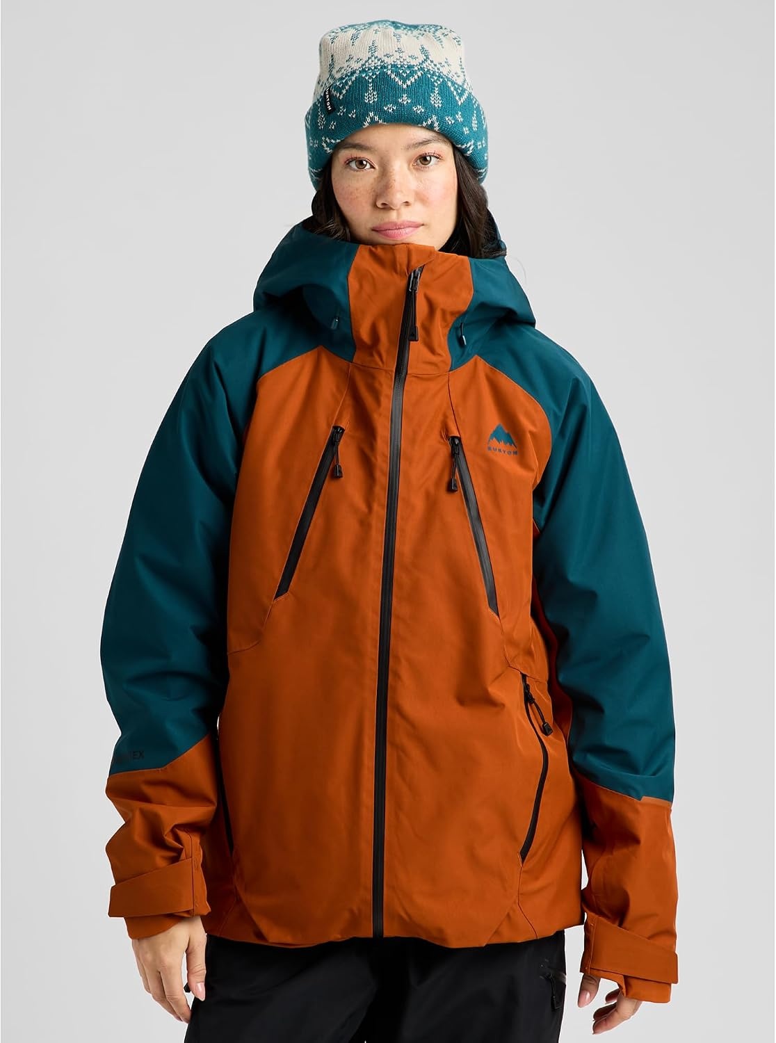 image:imageBurton Womens Reserve GORETEX 2L Insulated Jacket Atlantic TealSpiced Chai XLarge
