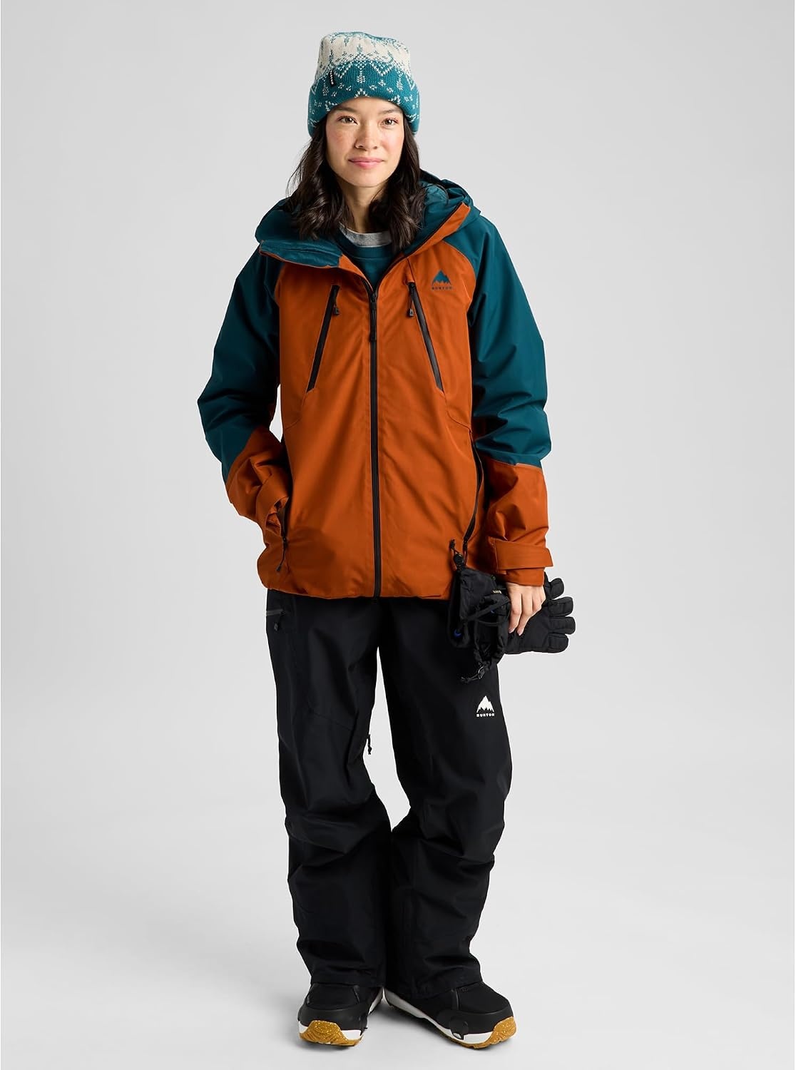 image:imageBurton Womens Reserve GORETEX 2L Insulated Jacket Atlantic TealSpiced Chai XLarge
