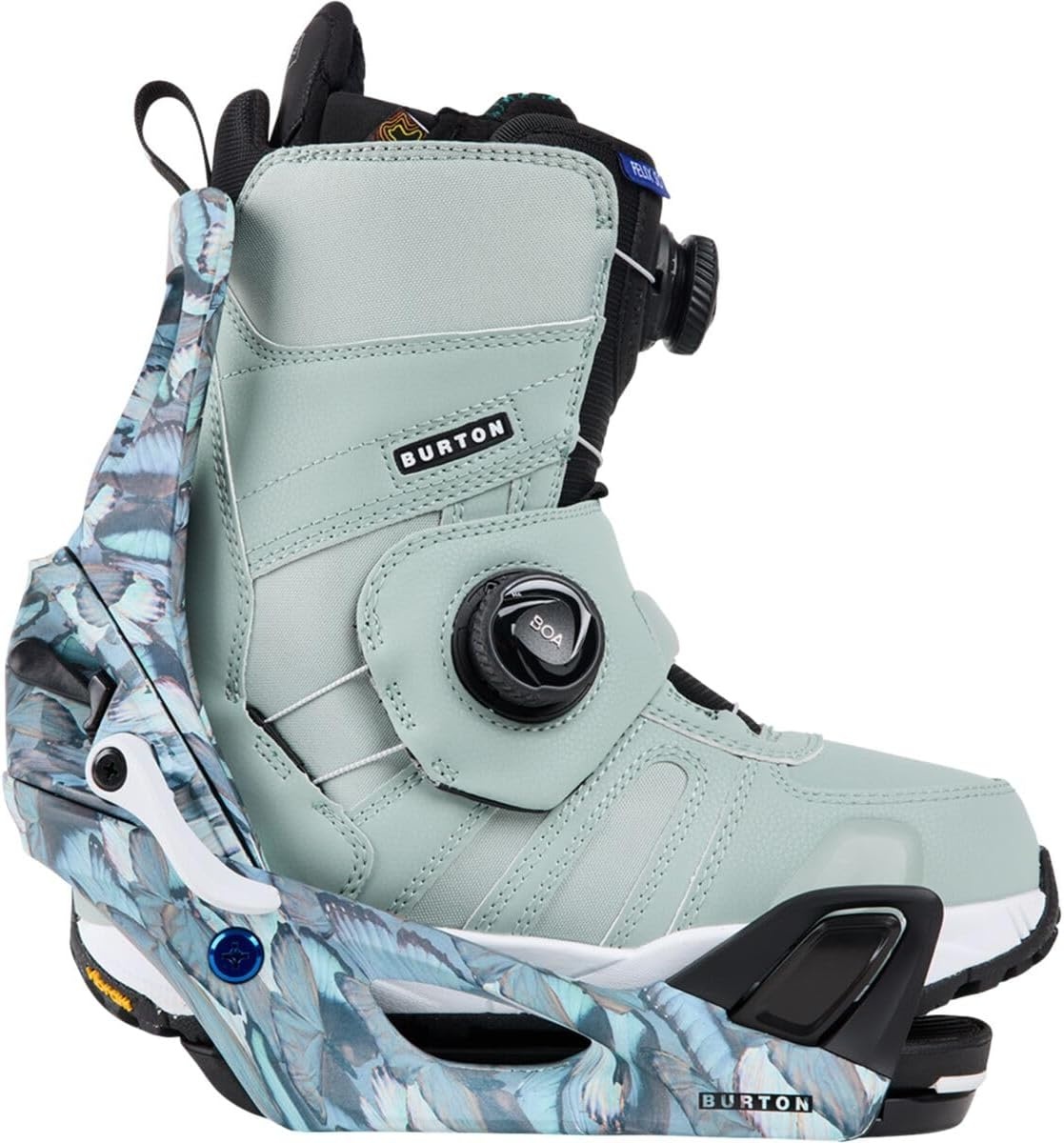 image:imageBurton Womens Step On ReFlex Snowboard BindingsBlue Butterflies