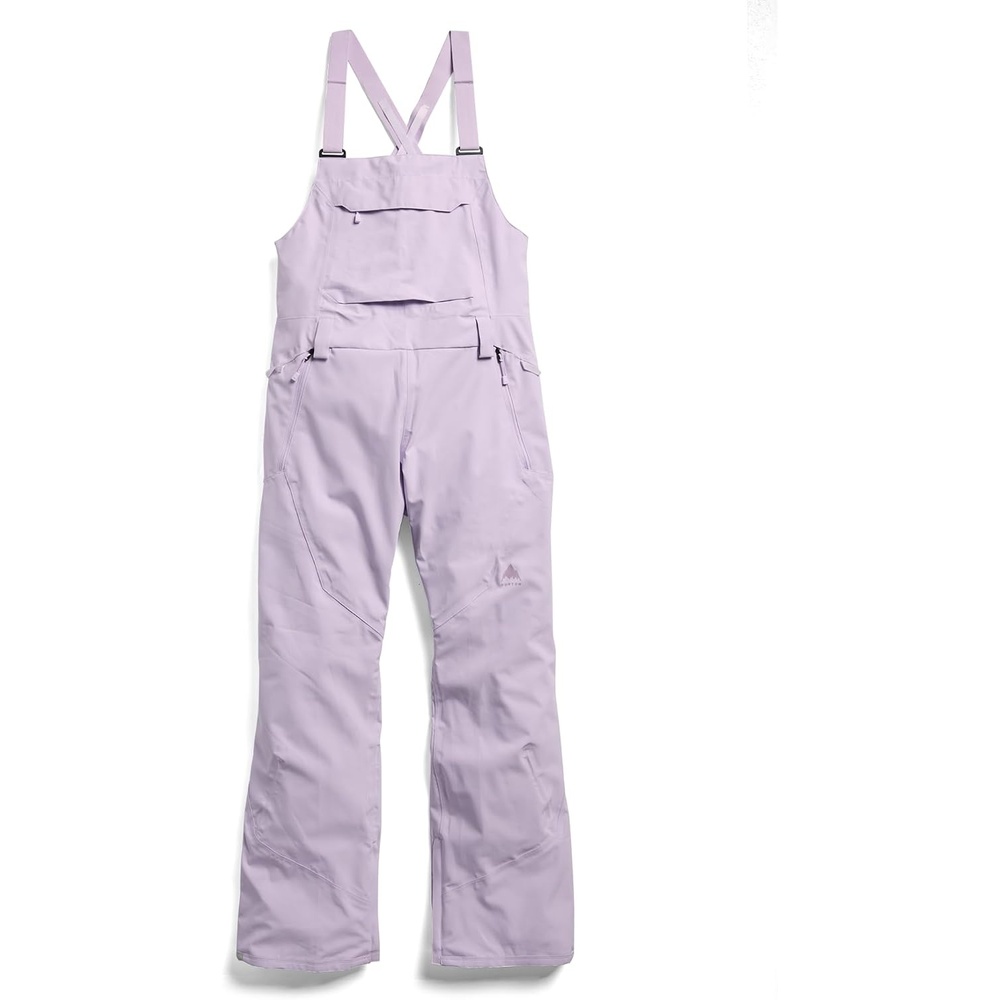 image:imageBurton Womens Reserve 2Layer Stretch Bib Pants  Waterproof Winter Snowboard Bib Pants with Stretch FitMoondust Purple