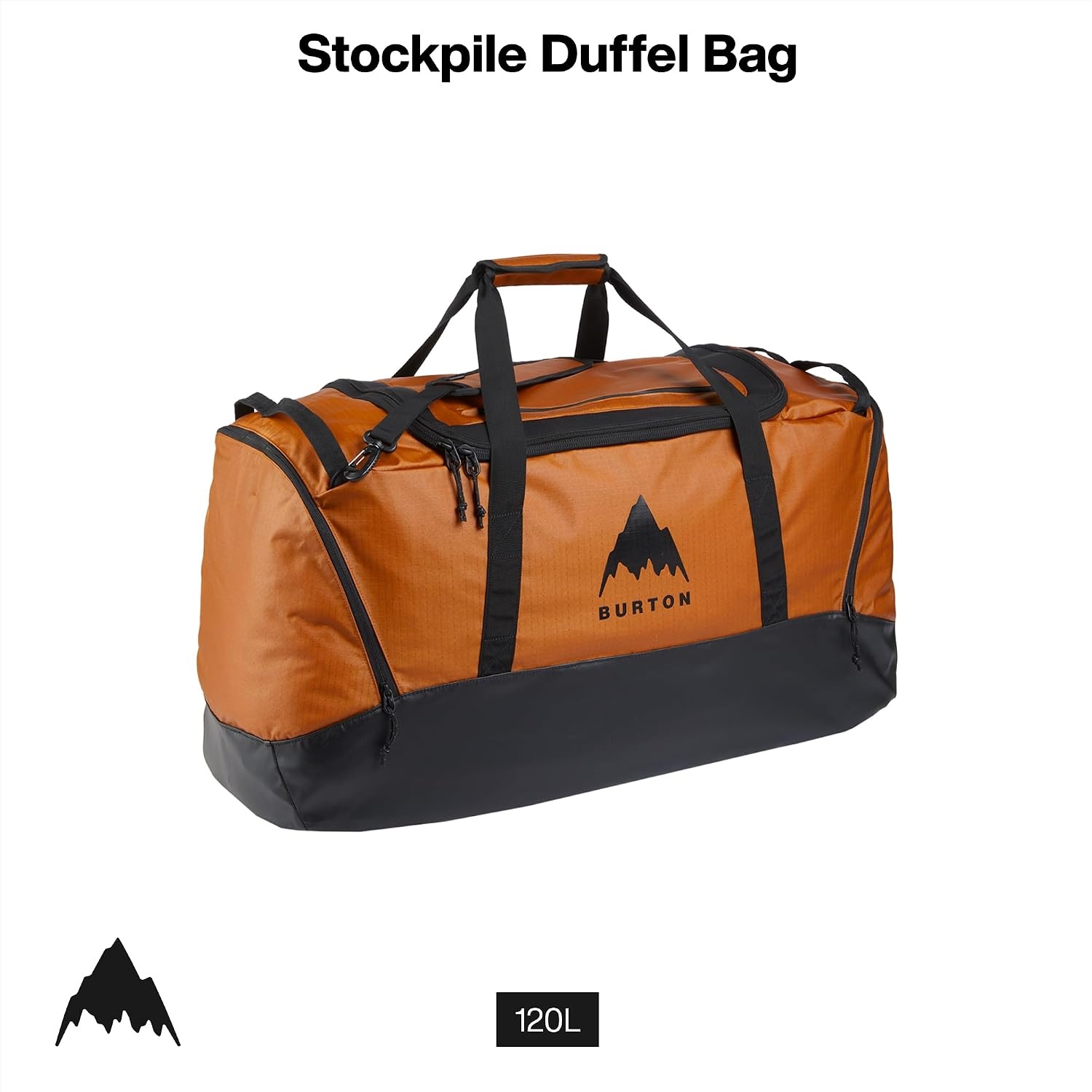 image:imageBurton Stockpile 120L Duffel Bag True BlacknbspSpiced Chai