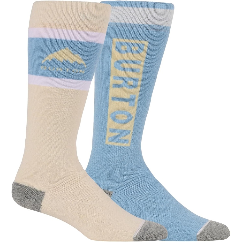 image:imageBurton Womens 2Pack Weekend Midweight Winter Socks  Warm Snowboard Socks with Arch Support amp Reinforced Toe amp HeelAirstream Blue