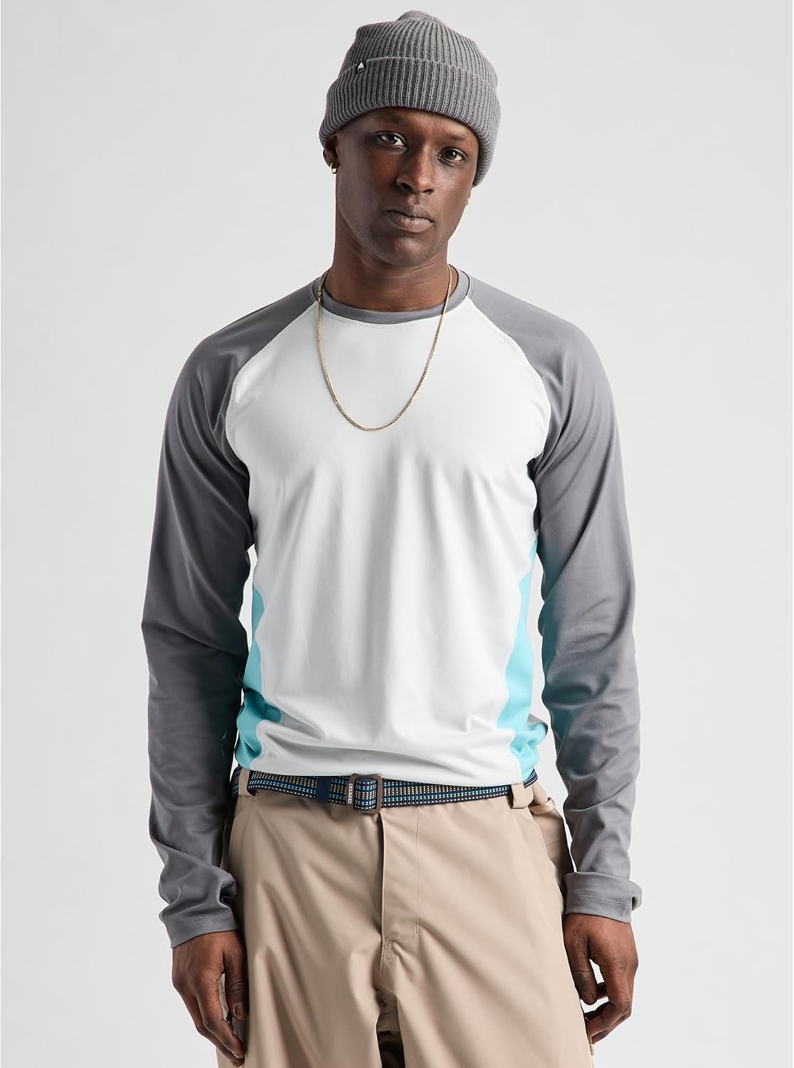 image:imageBurton Mens Synthetic Midweight Base Layer CrewGray CloudGotham GrayMineral Blue