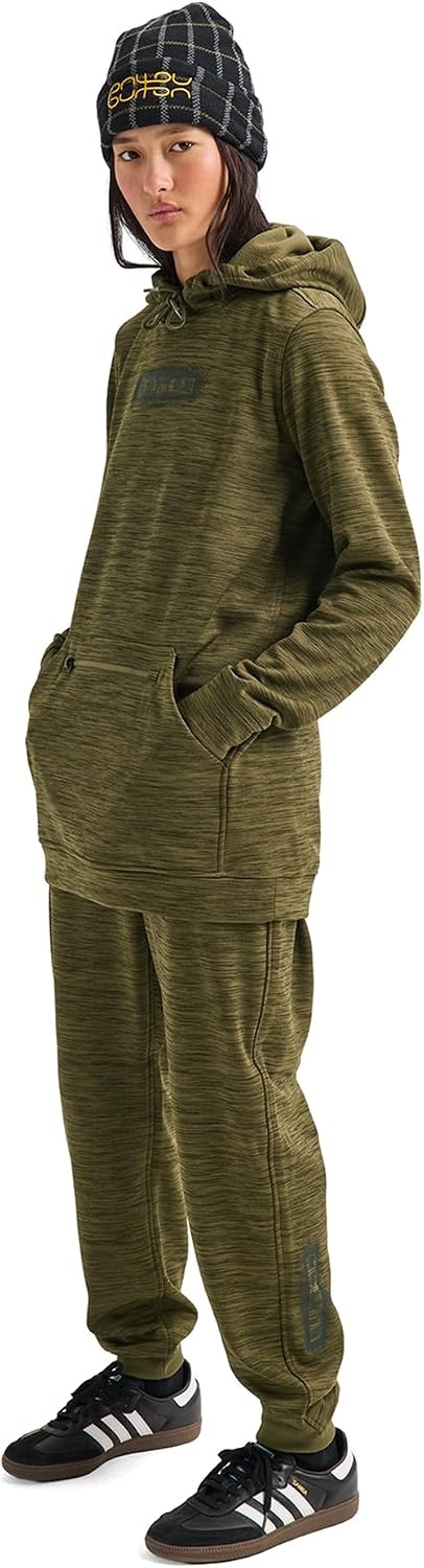 image:imageBurton Womens Oak Long Pullover HoodieDried Moss Heather
