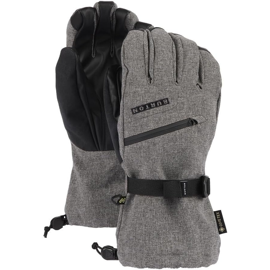 image:imageBurton Mens GoreTEX Insulated Gloves  Waterproof Winter Snowboard Gloves with Touch Screen Tech amp Removable LinerGray Heather
