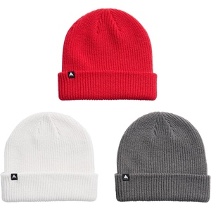 Burton DND Beanie (3 Pack), Gray Cloud/Gotham Gray/Geranium Red, One Size