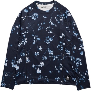 Burton Men’s Synthetic Midweight Base Layer Crew(Cyanotype Floral)