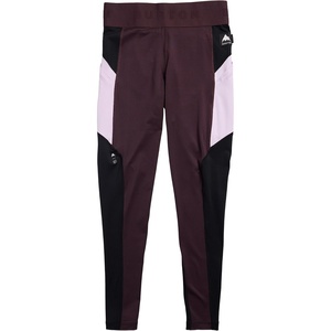 Burton Women’s Synthetic Midweight Base Layer Pants, True Black/Bear Hug Brown/Moondust Purple, Medium